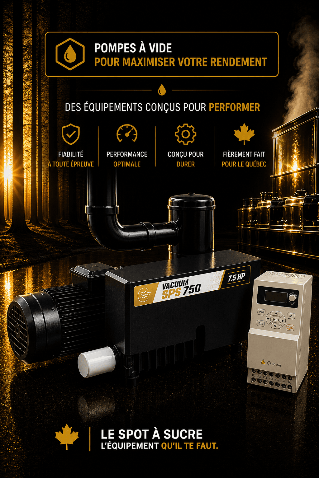 Équipement d'érablière professionnel